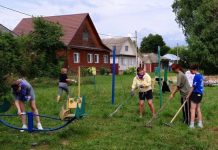 Неравнодушные ермишинцы благоустроили детскую площадку